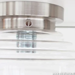 Glazen art deco Plafonniere keuken-hal