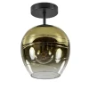 Glazen plafondlamp gold gradient met zwart