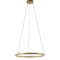 Grote design hanglamp LED gouden ring