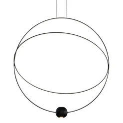Grote design hanglamp ring met LED spot