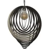 Grote design hanglamp ringen platinum 80 cm