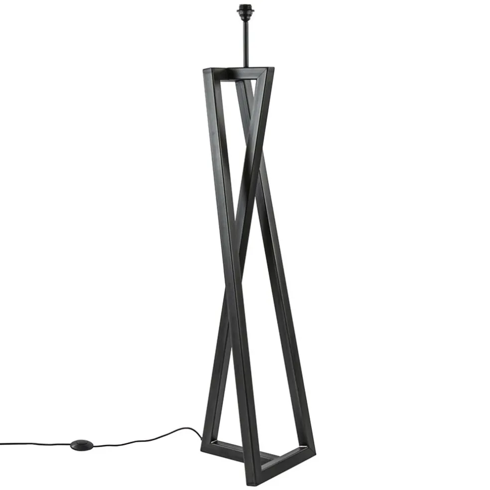 Grote design vloerlamp Calitri staal exclusief kap