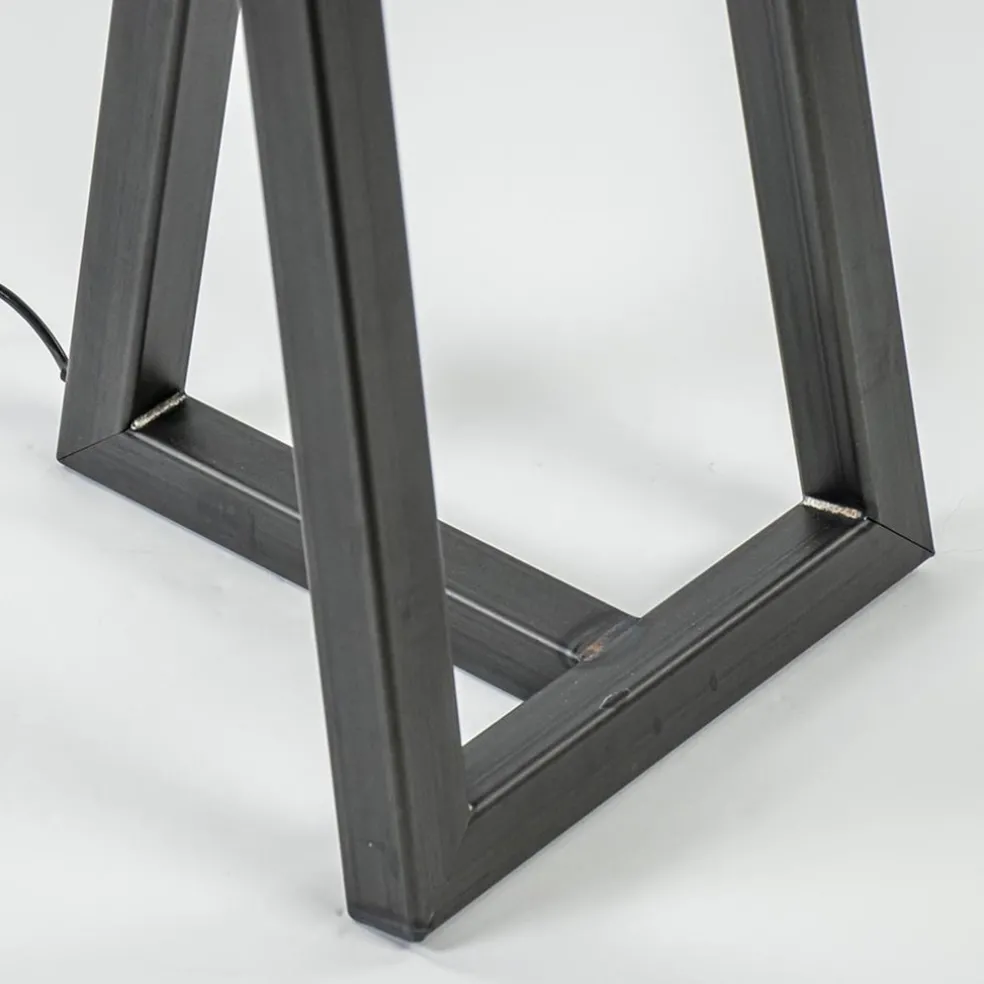 Grote design vloerlamp Calitri staal exclusief kap