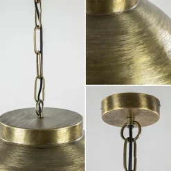 Grote hanglamp Kylie metaal oud brons