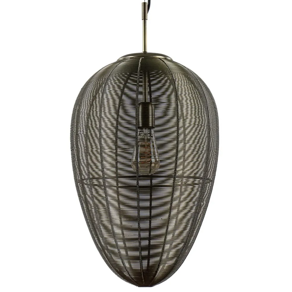 Grote hanglamp Yaelle antiek brons Light and Living