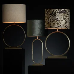 Grote lampvoet Liva licht goud exclusief kap