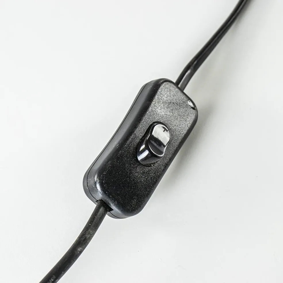 Grote landelijke lampvoet Pasco donker hout excl. kap