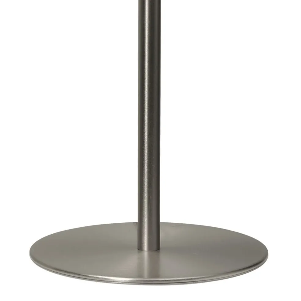 Grote moderne tafellamp Calabro nikkel glas