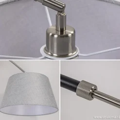 Grote plafondlamp boog met kap