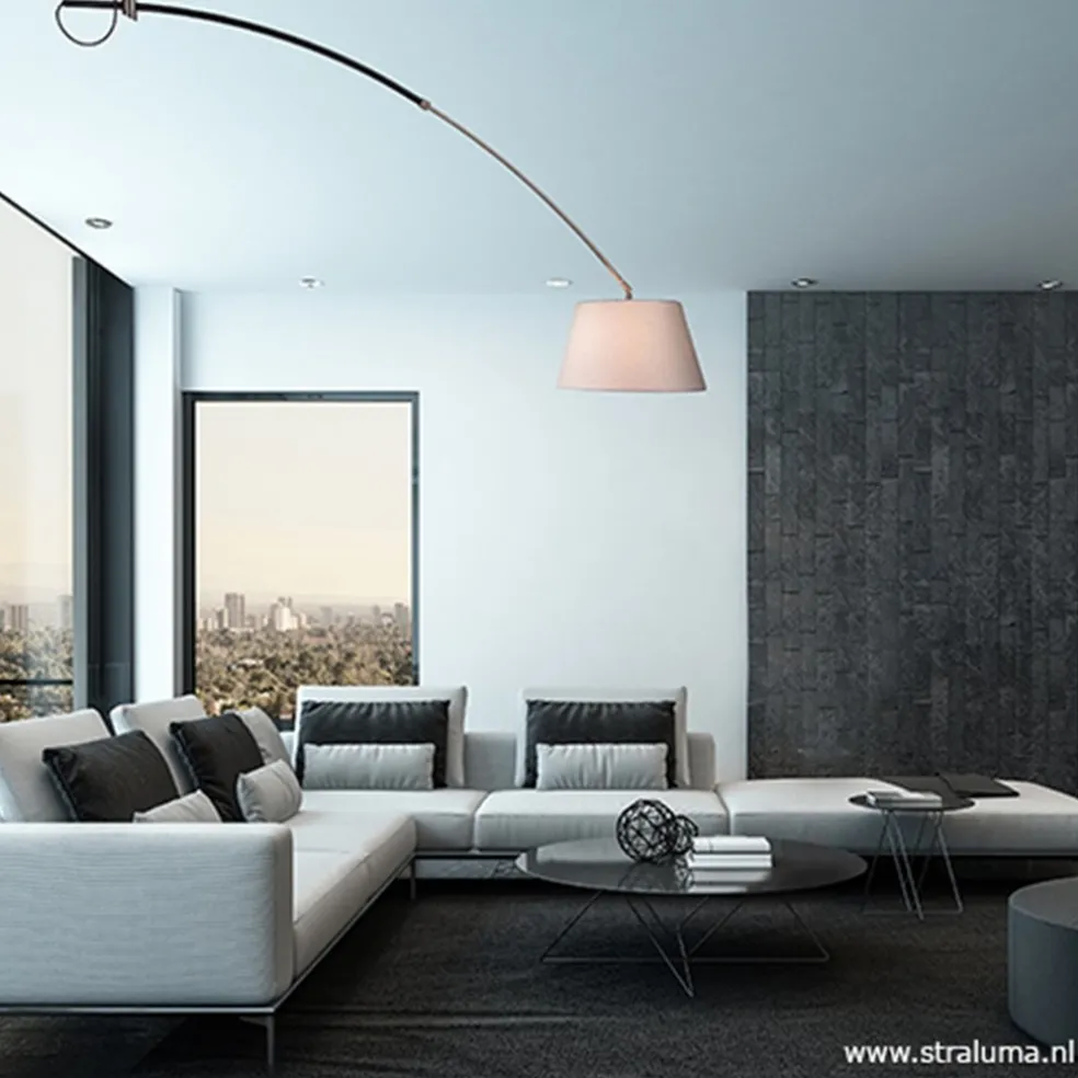 Grote plafondlamp boog met kap