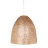 Grote schelpen hanglamp bruin goud