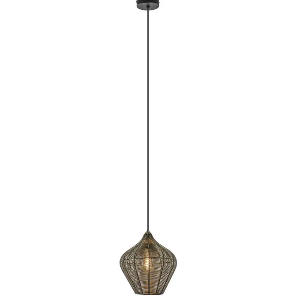 Hanglamp Alvaro 27cm antiek brons