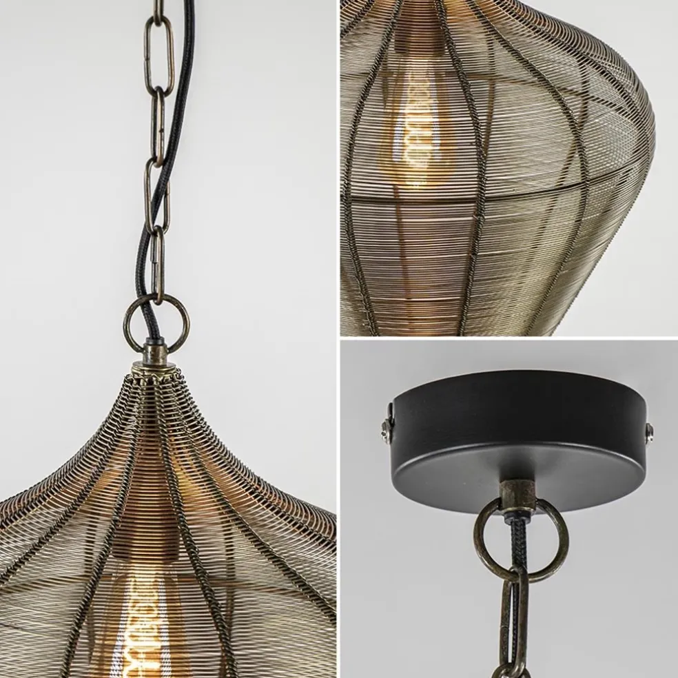 Hanglamp Alvaro 36cm antiek brons