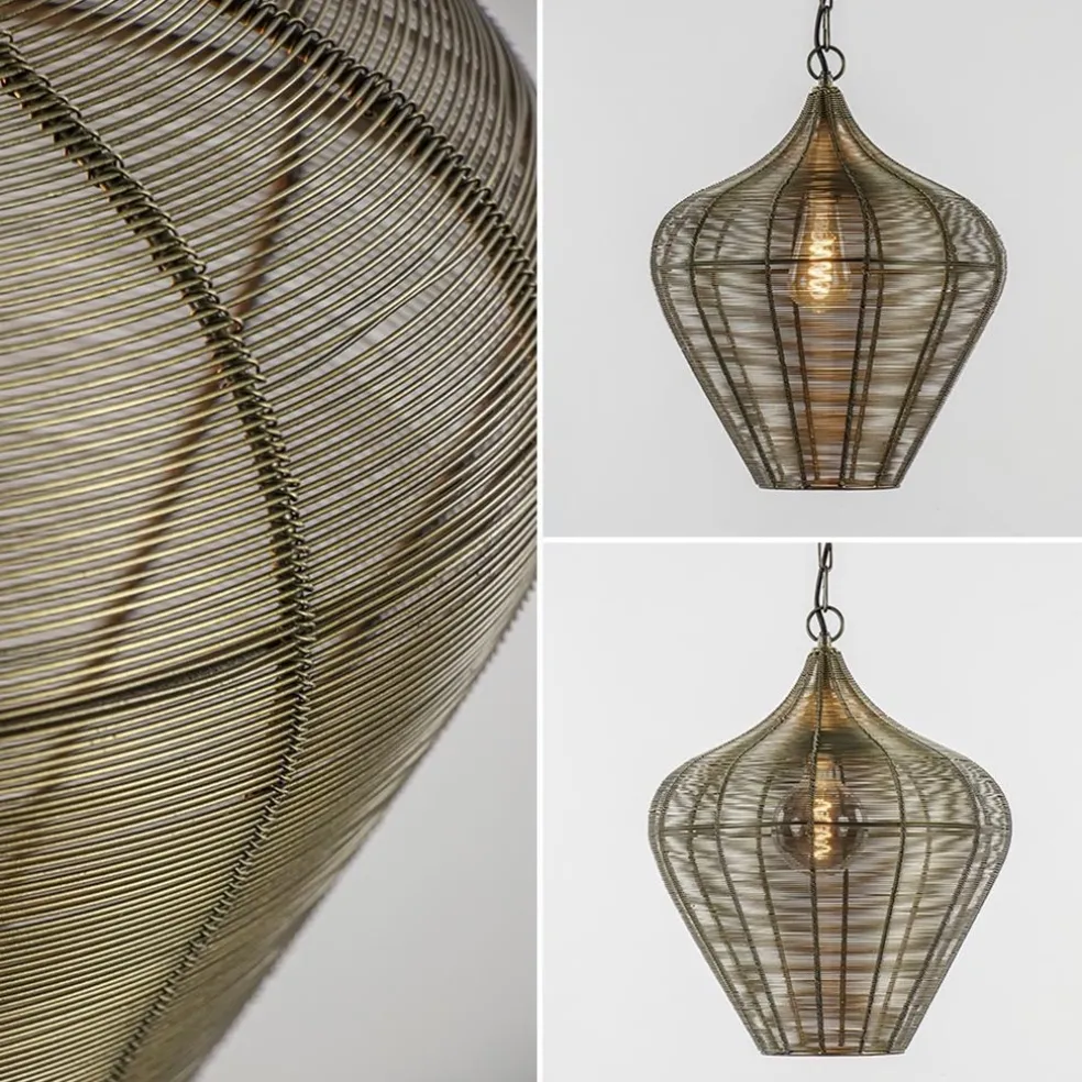 Hanglamp Alvaro 36cm antiek brons