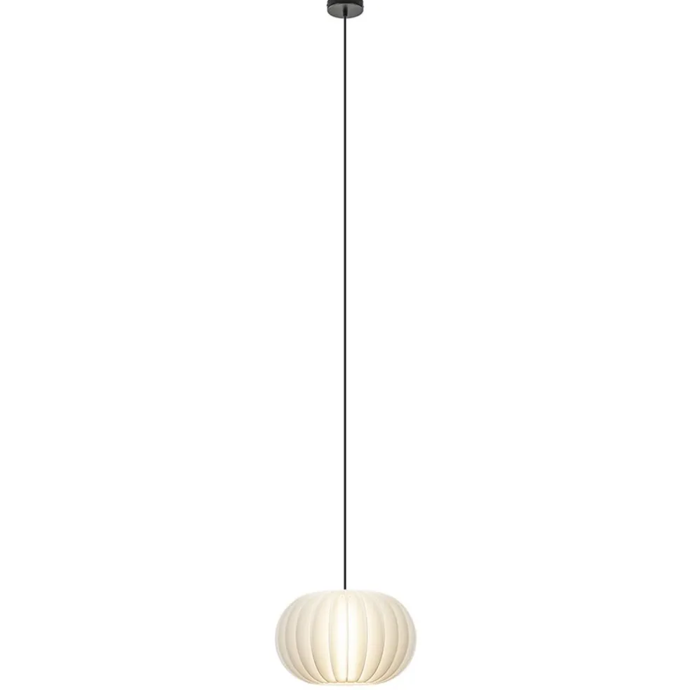 Hanglamp Arena 1L 40cm zwart/kap wit