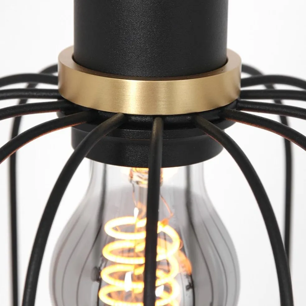 Hanglamp Aureole cilinder smal zwart