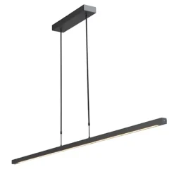 Hanglamp balk zwart 160cm up+down dtw