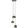 Hanglamp Bellini 3L zwart+gradient gold