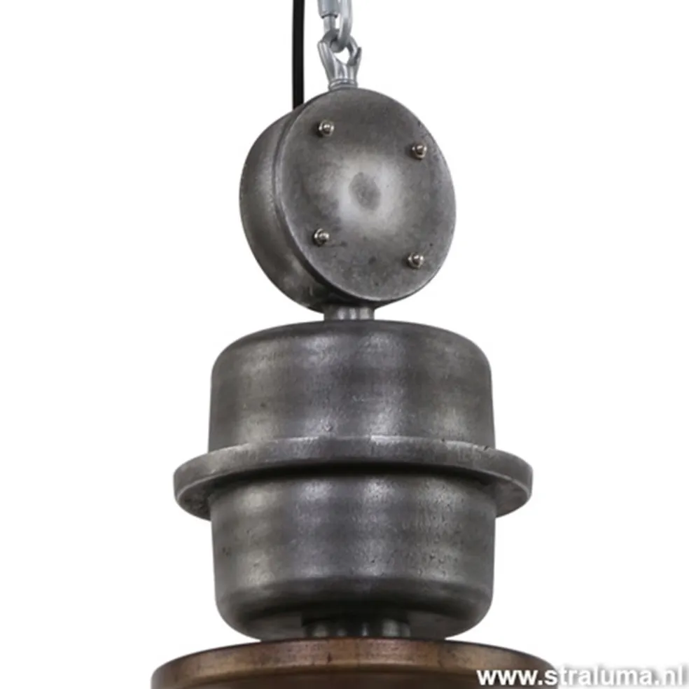 Hanglamp Bikkel 52cm brons/staal