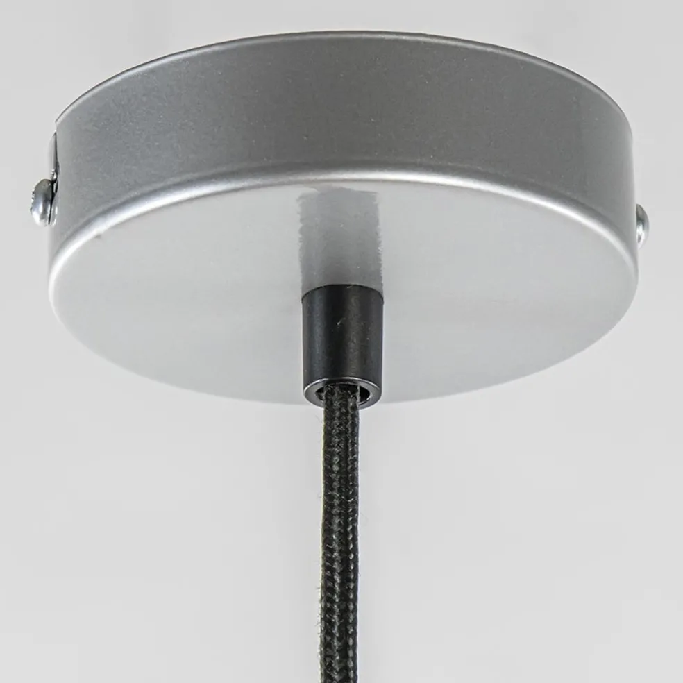 Hanglamp bloem kinderkamer grijs/roze