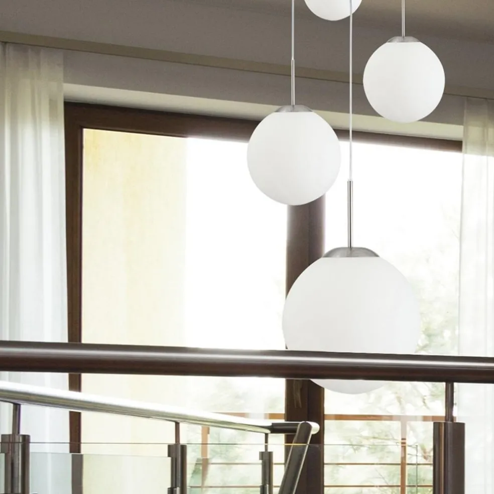 Hanglamp bol Bollique 5x glas wit