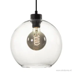 Hanglamp bol helder glas 25cm
