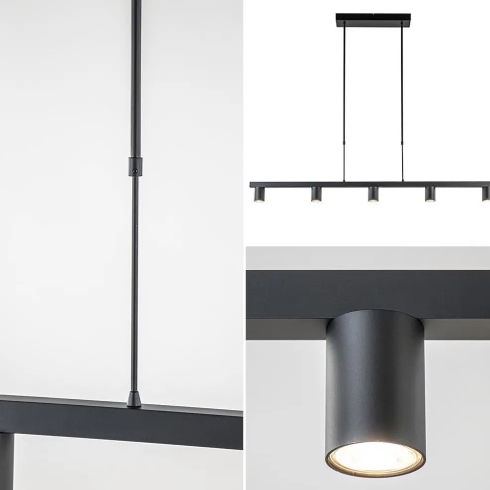 Hanglamp Bounce 5L tube spot zwart