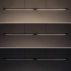 Hanglamp buis 110cm zwart 3-step dim