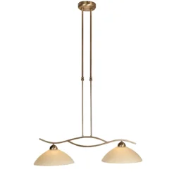 Hanglamp Capri brons/Glas