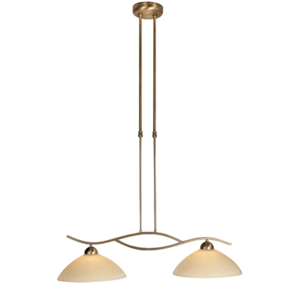 Hanglamp Capri brons/Glas