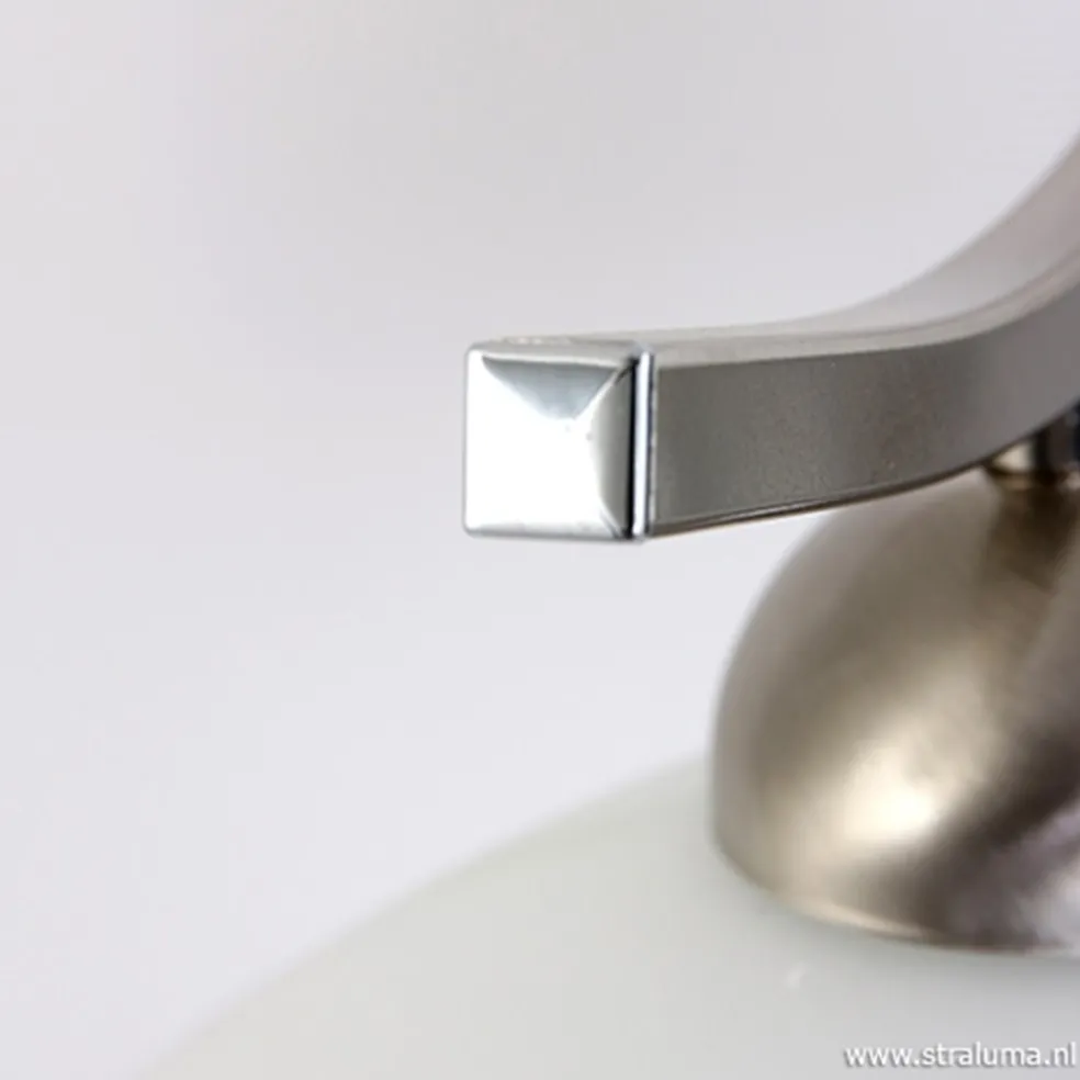 Hanglamp Capri staal glas eettafel