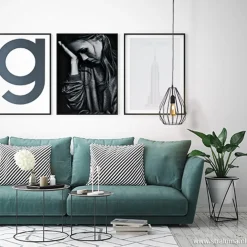 Hanglamp draad mat zwart