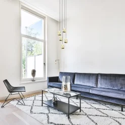 Hanglamp Golden Egg 5L rond zwart/goud