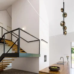 Hanglamp Hoseki verticaal zwart/smoke