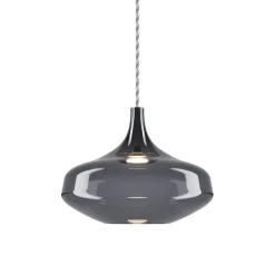 Hanglamp Italiaans design retro smoke glas inclusief LED