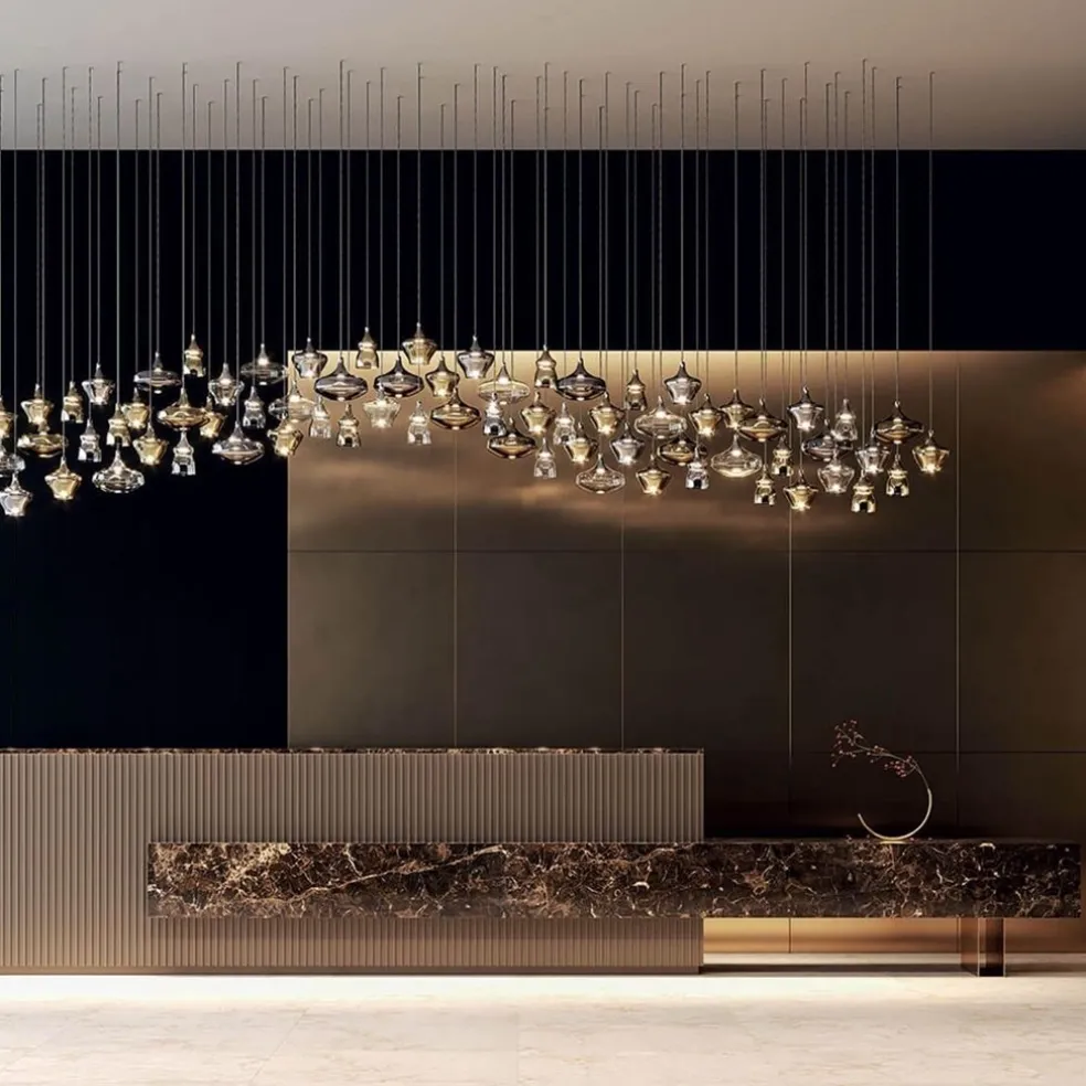 Hanglamp Italiaans design retro smoke glas inclusief LED