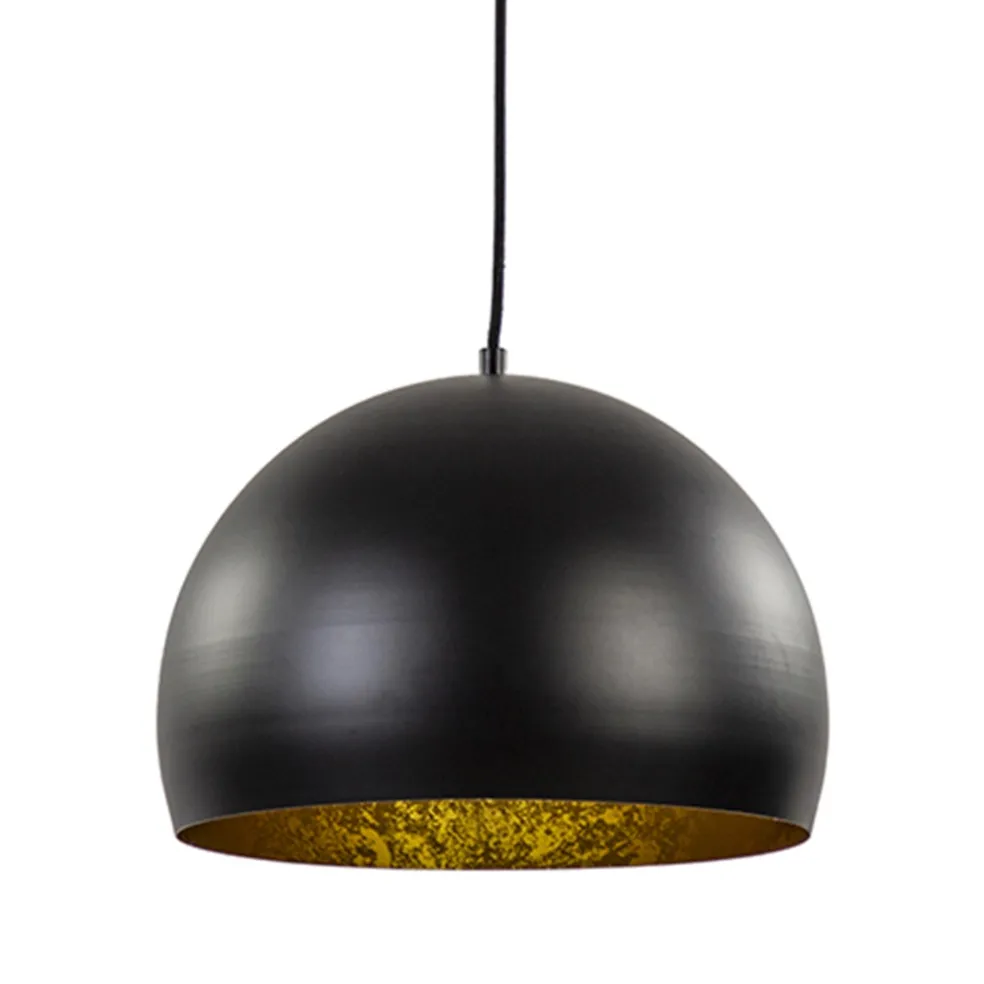 Hanglamp Jaicey bol zwart/goud