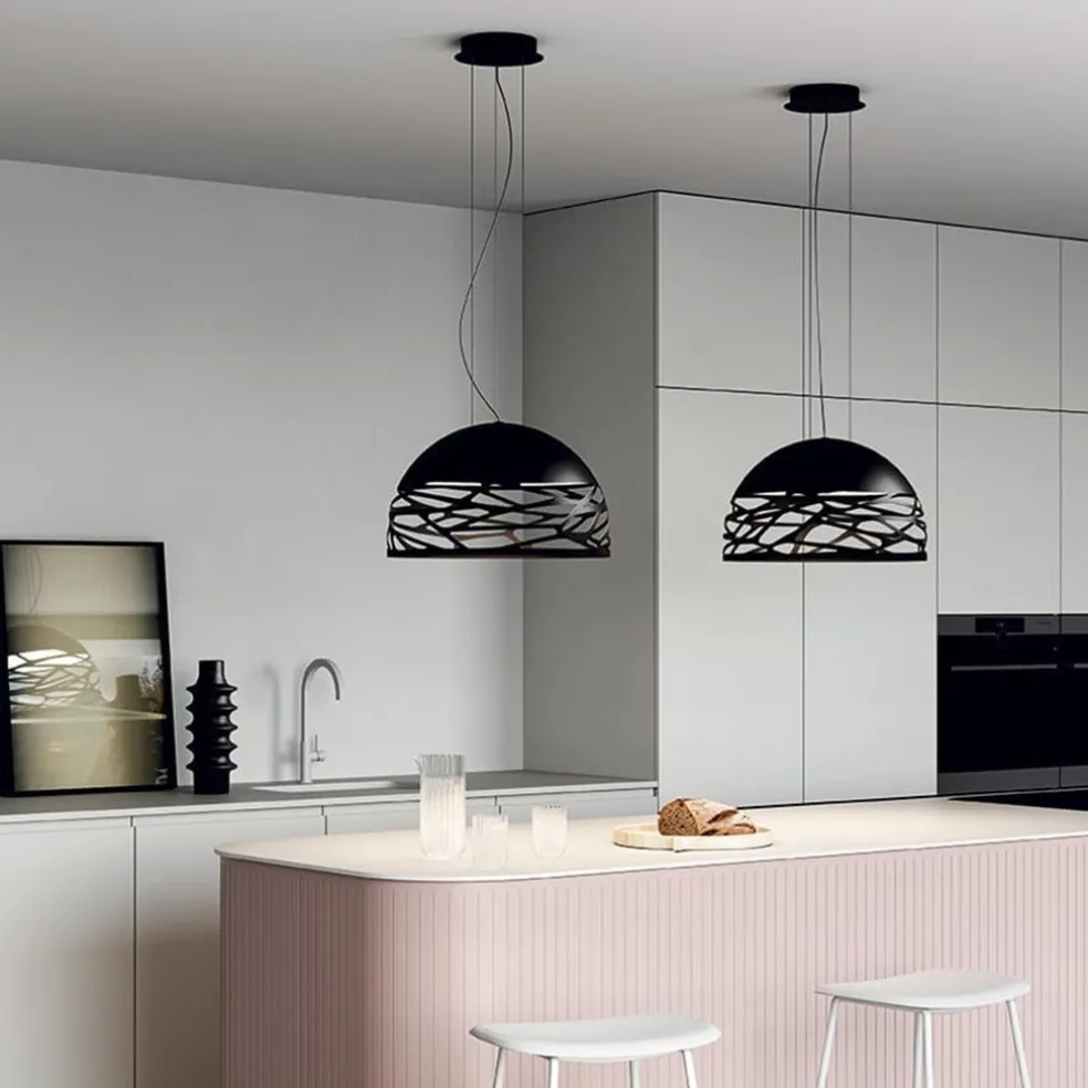 Hanglamp Kelly Dome zwart 50cm