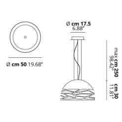 Hanglamp Kelly Dome zwart 60cm