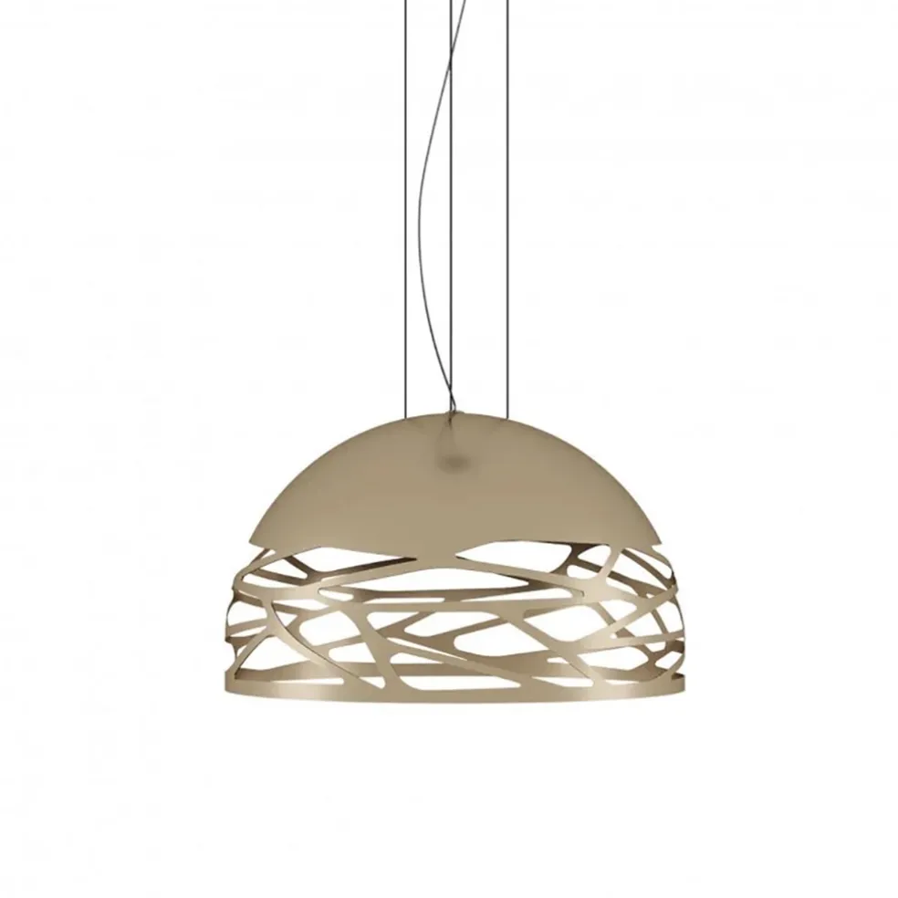 Hanglamp Kelly koepel 50cm champagne