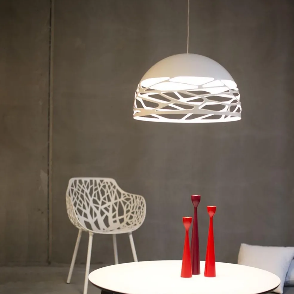 Hanglamp Kelly koepel 50cm wit