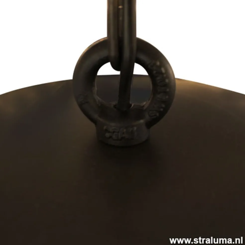 Hanglamp koepel 60cm gunmetal/silverleaf