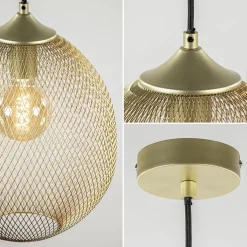 Hanglamp Moroc goud 30cm