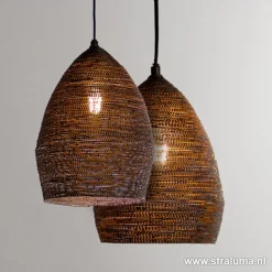 Hanglamp Nayla zwart/matgoud