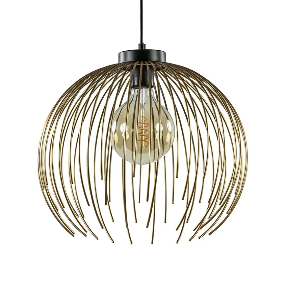 Hanglamp Nest matgoud/zwart