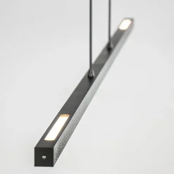 Hanglamp Real zwart up+down 2xpush dtw