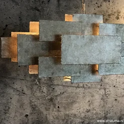 Hanglamp rechthoek speels antiek zilver