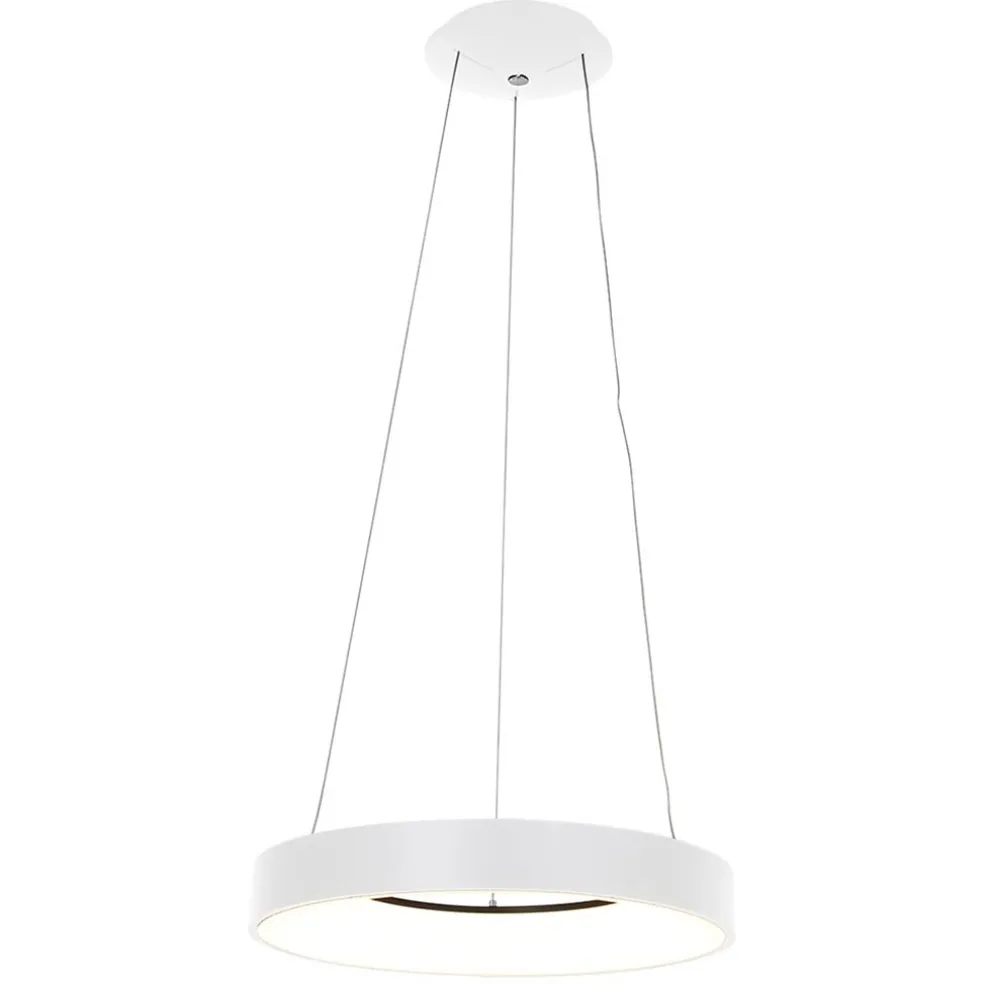 Hanglamp Ringlede wit 48cm
