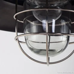 Hanglamp Tuk industrieel 41cm zwart/staal