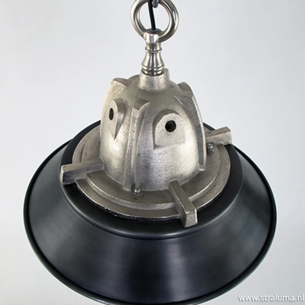 Hanglamp Tuk industrieel 41cm zwart/staal